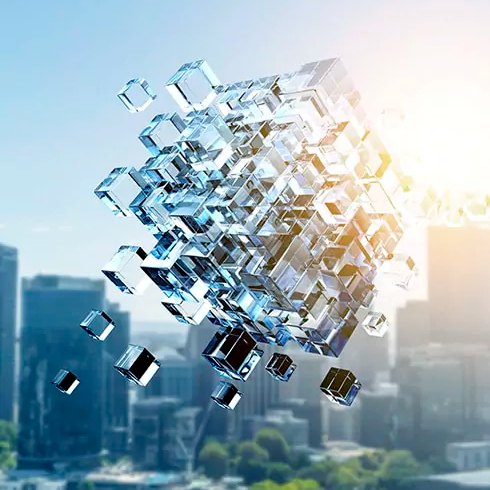 Cubes representing DDI connectivity